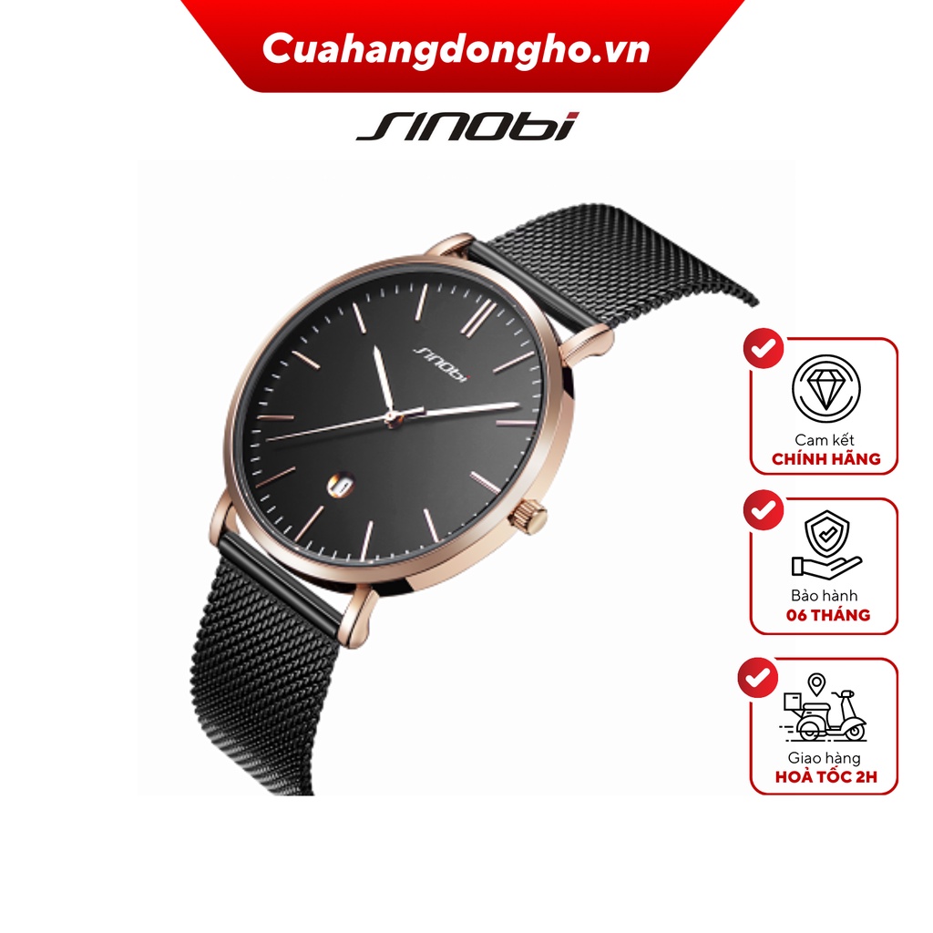 Đồng Hồ Nam Thời Trang SINOBI Cao Cấp - 11S9709G02 - Hàng Chính Hãng