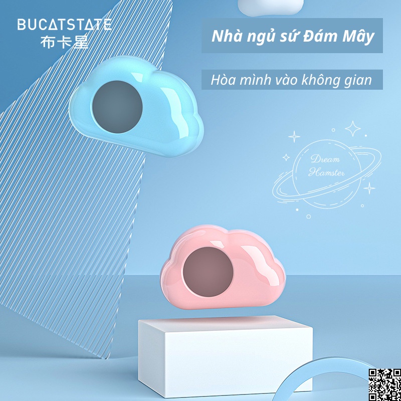 Nhà ngủ sứ cao cấp Đám Mây Bucatstate cho Hamster, bọ, nhím ...