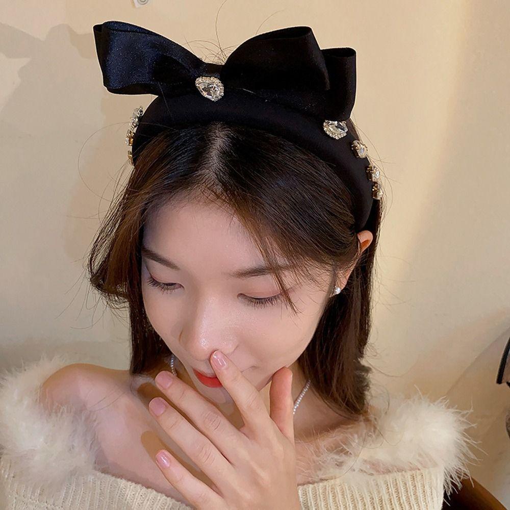 Kẹp Tóc Nơ Lớn Thời Trang Mùa Thu VANES1|Băng Đô Cài Tóc Phong Cách Hàn Quốc