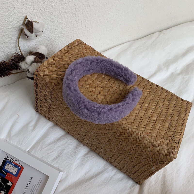 Băng Đô Cài Tóc Lông Cừu Nhiều Màu Sắc Thời Trang Dành Cho Nữ