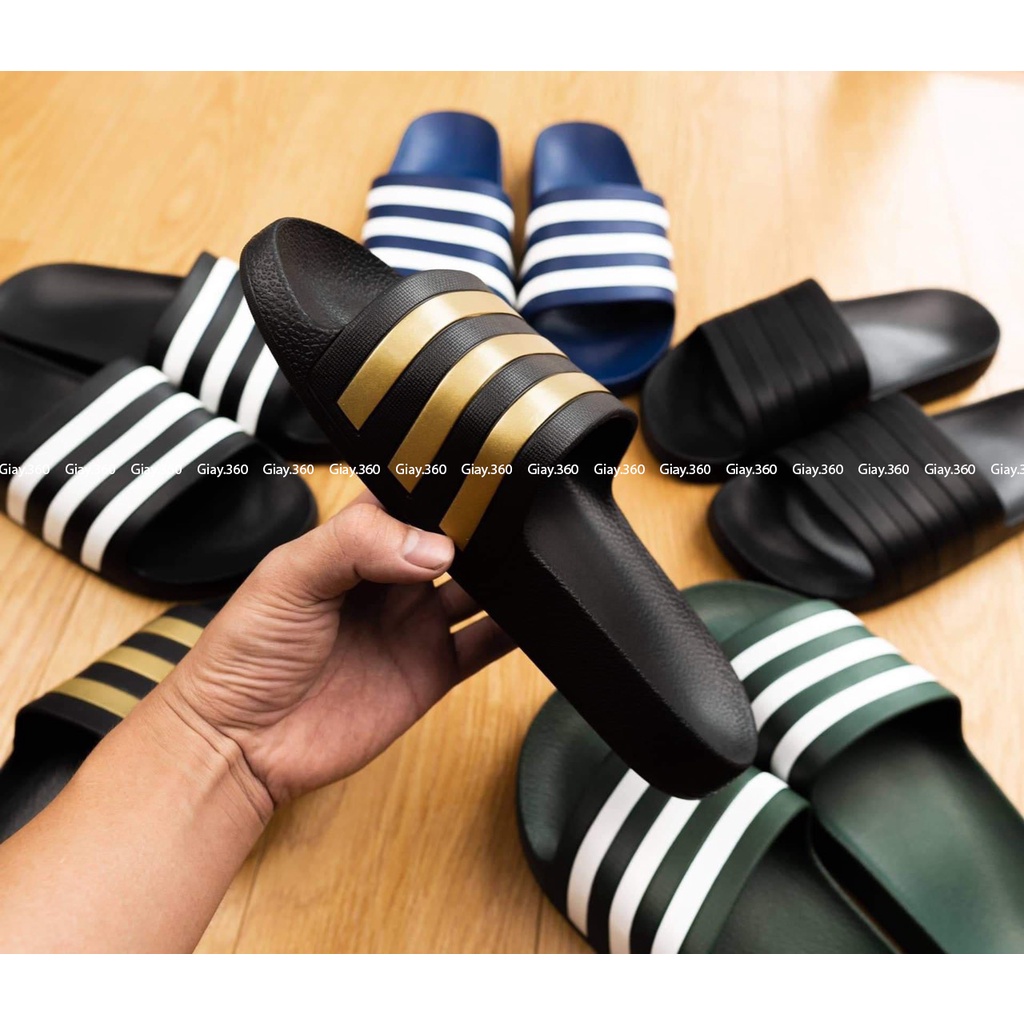 Dép đúc nam adidas nguyên khối siêu nhẹ hàng chính hãng,dép unisex quoai ngang nam chống hôi chân ful box