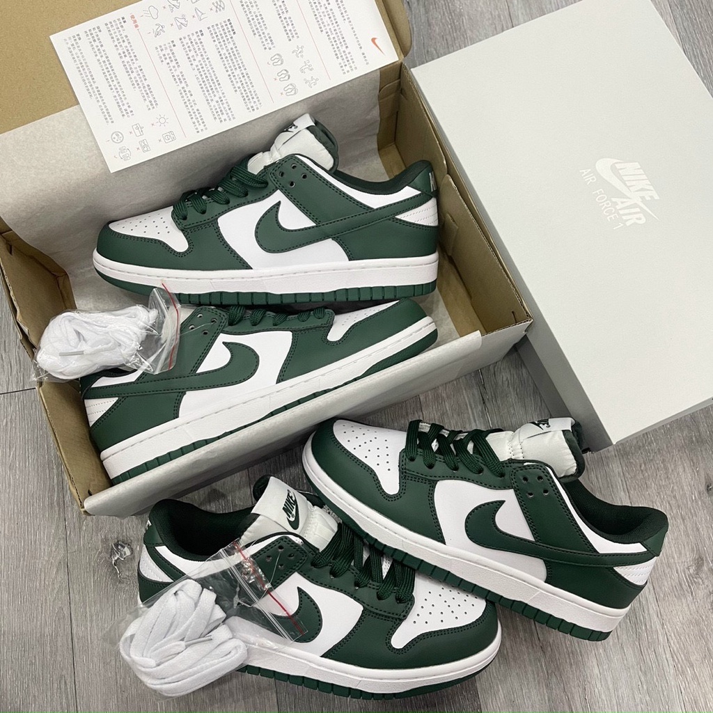 Giày Nike SB Dunk 2021 Green White da bóng phối màu xanh lá trắng cao cấp full box