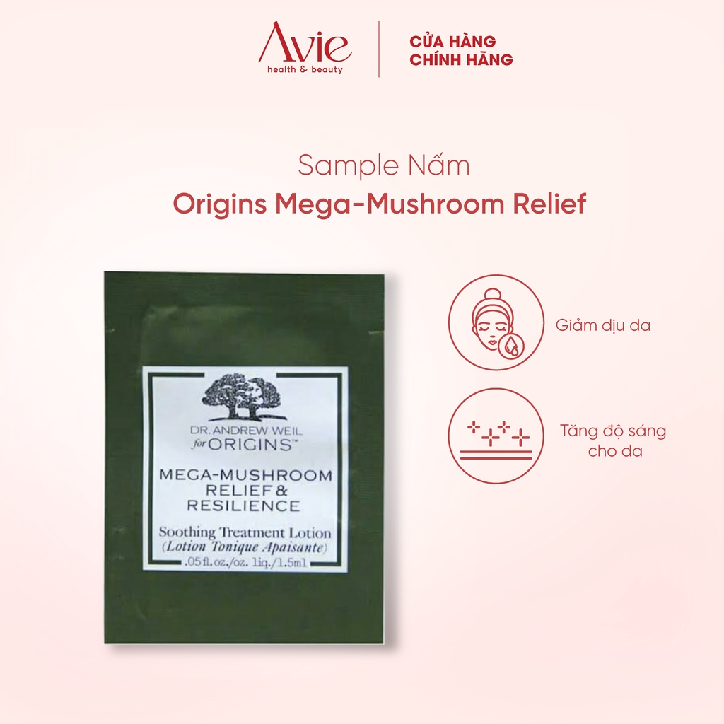 [SAMPLE] Toner Nấm Origins Mega-Mushroom Relief & Resilience Soothing Treatment