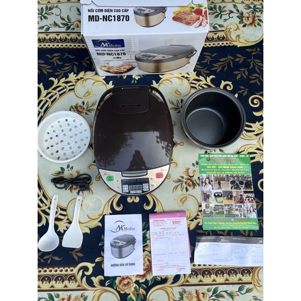 NỒI CƠM ĐIỆN TỬ ĐA NĂNG MEDIA MD-NC1870 HÀNG NHẬP KHẢU LOẠI 1  BẢO HÀNH 12tháng