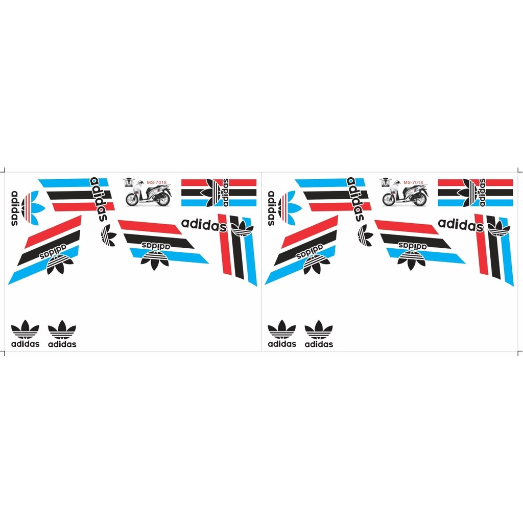 Tem SH mẫu Adidas 2020-2023 nhiều màu  Decal Hải Hằng.