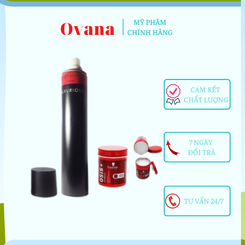 Sáp vuốt tóc Osis Thrill 3 CHÍNH HÃNG+ GÔM XỊT TÓC luxurious siêu cứng giữ nếp