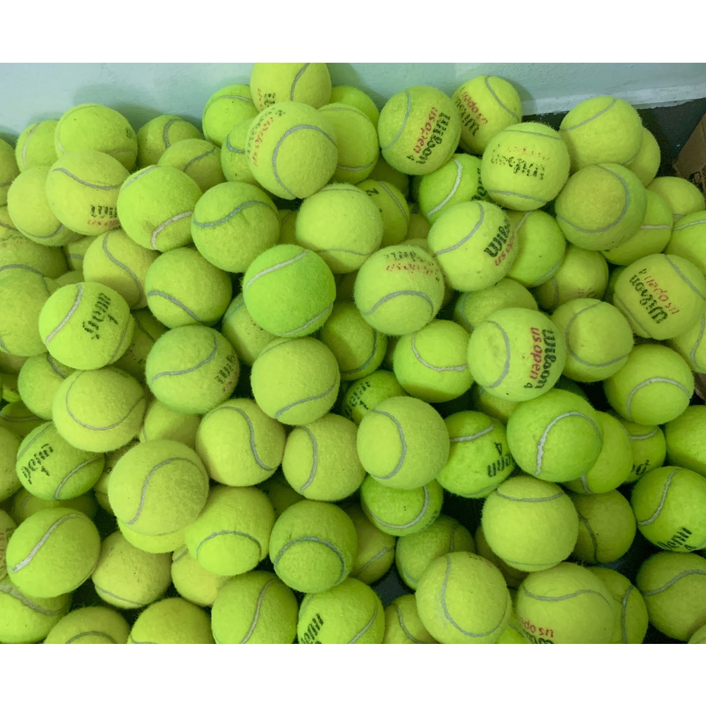 Banh Bóng Tennis Cũ Còn Đẹp, Cứng dùng để tập luyện