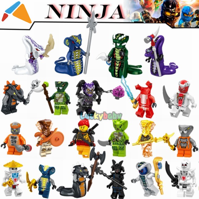 Đồ Chơi Lego Ninjago Rắn Minifigures Skales Acidicus Pythor Chokun Ninja Series