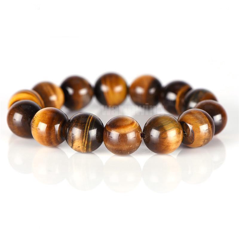 Vòng Tay Chuỗi Hạt Đá Mắt Hổ Tự Nhiên May Mắn Cho Nam Và Nữ