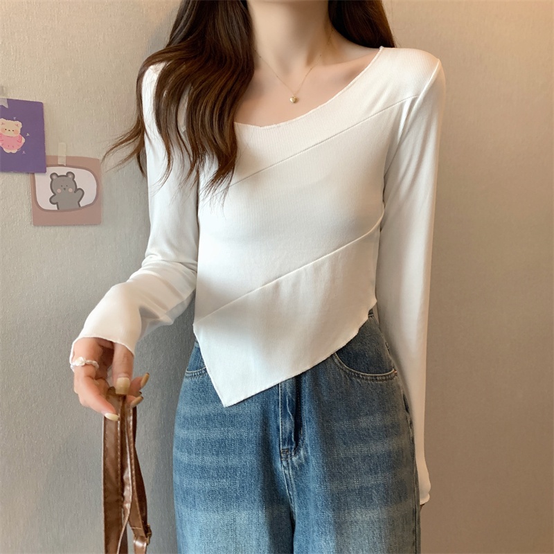 NRVP Áo Thun Nữ Dài Tay Phong Cách Hàn Quốc Mới 2023