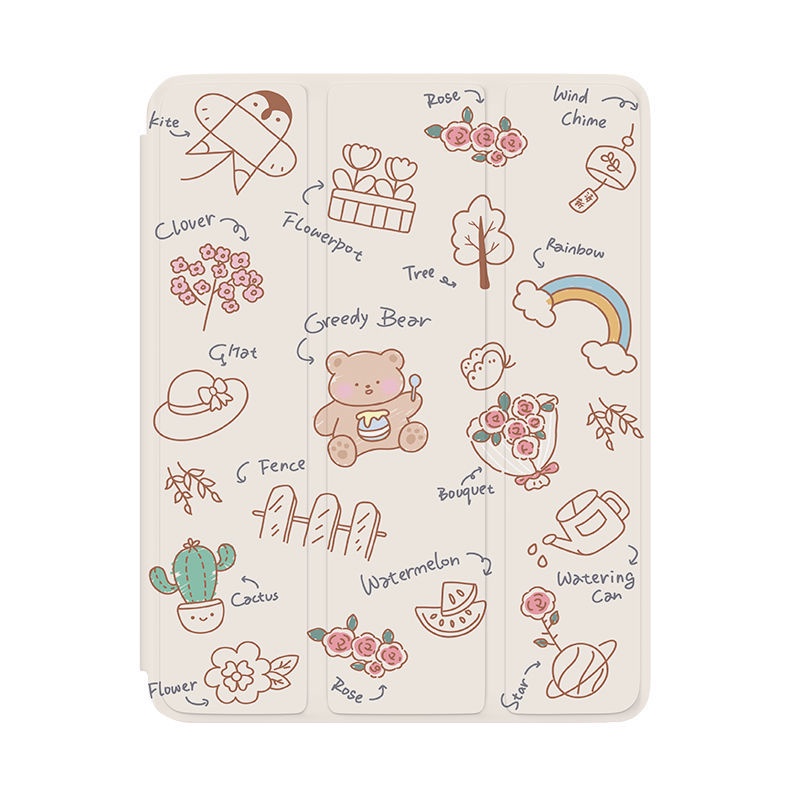 Ốp Bảo Vệ Máy Tính Bảng Họa Tiết Hoạt Hình Cho iPad GEN7 / 8 / 9 10.2 "GEN10 10.9" Pro11 "Pro12.9" 2022 Air4 Air5 Air3 mini6