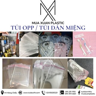 1kg Túi dán miệng đựng quần áo (túi opp đựng lì xì, đựng khẩu trang, đồ dùng)