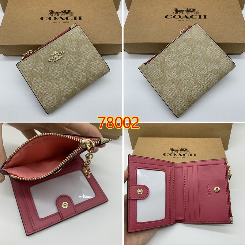 COACH Ví Đựng Tiền Xu Mini Có Khóa Kéo Thời Trang Cho Nữ Mã 73876 78002