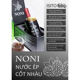 Nước cốt trái nhàu Noni Isito 100ml