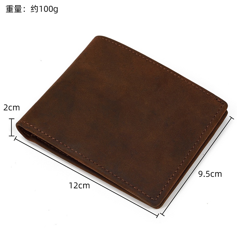 Ví da nam da bò thật Louie Store V6004 size 12*9.5