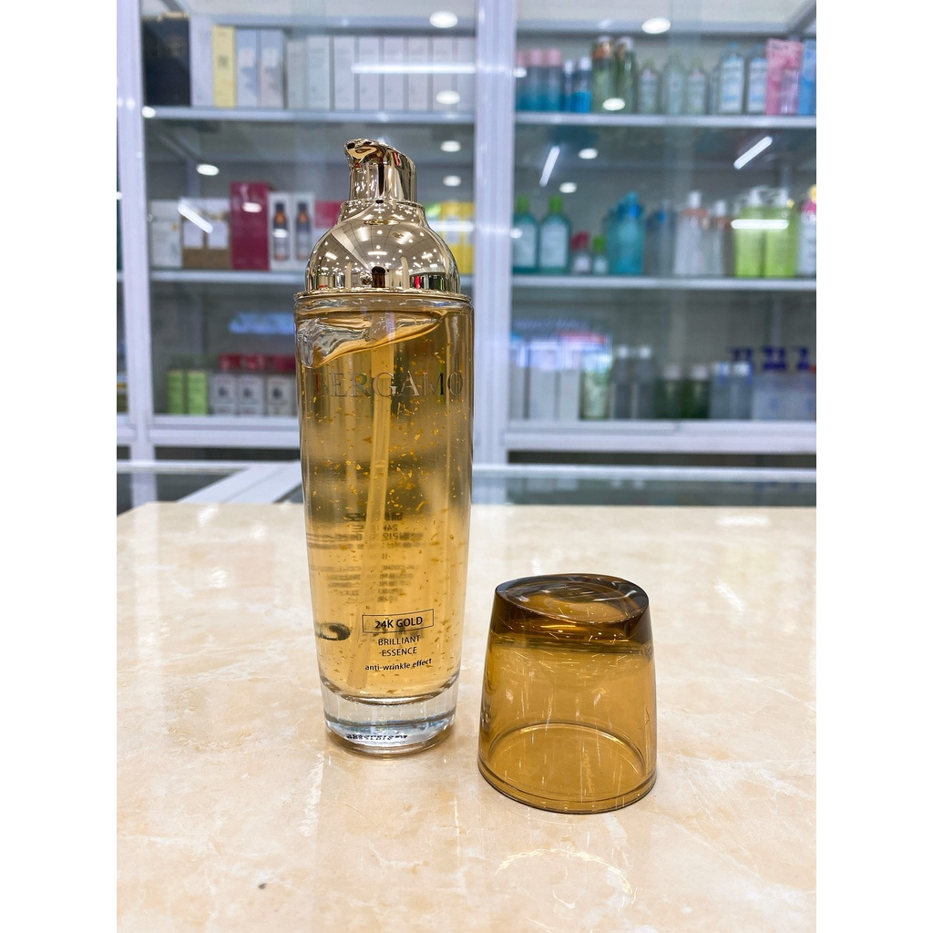 Tinh Chất Dưỡng Trắng Chống Lão Hóa Bergamo Tinh Chất Vàng 24K Gold Brilliant Essence 110ml Hàn Quốc