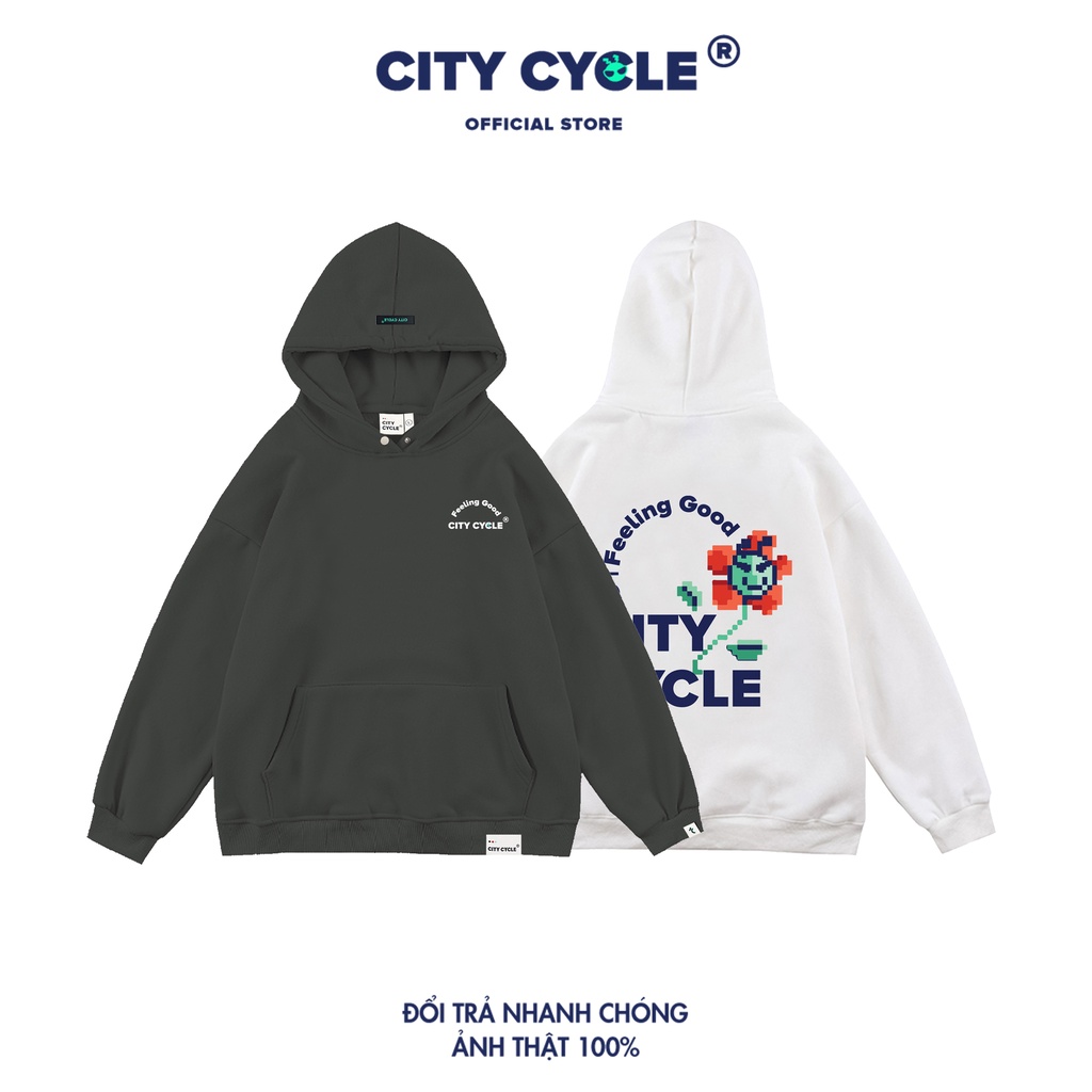 Áo hoodie local brand Feeling Good City Cycle nỉ bông cotton form rộng oversize unisex