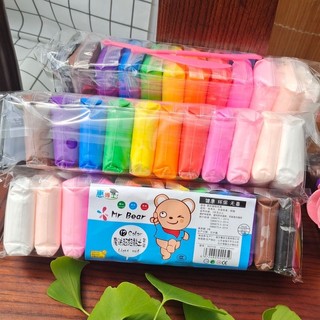 Vỉ 12 đất sét super clay 12 màu, nguyên liệu làm slime, đất set giấy làm slime bơ