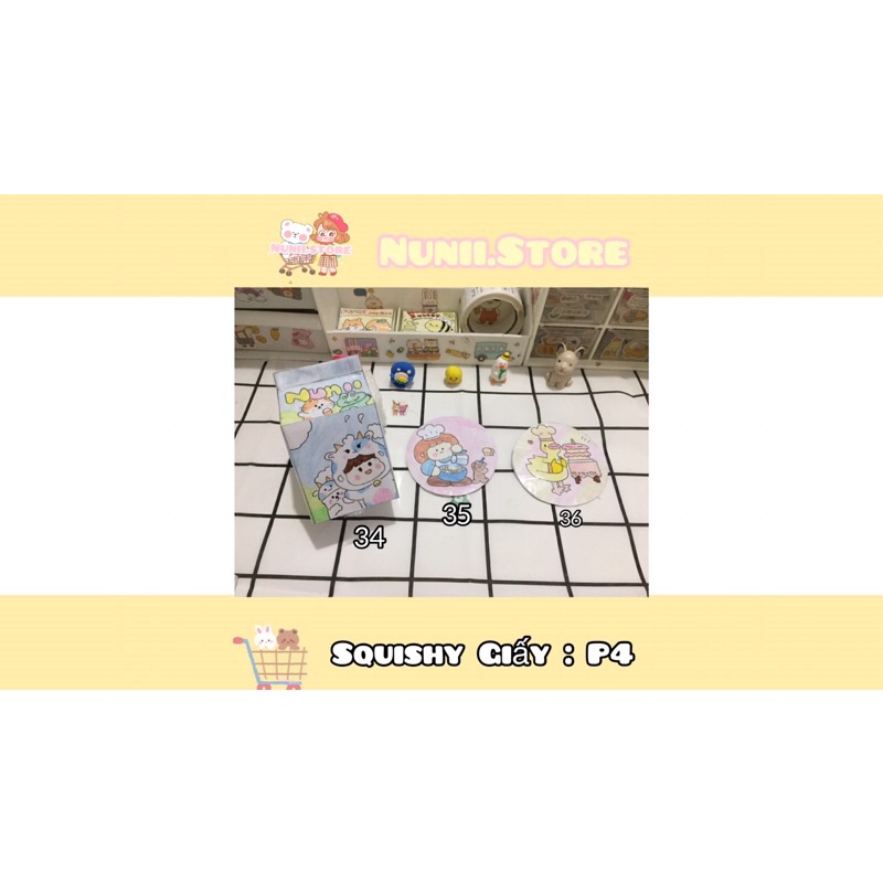 Squishy Giấy Giá Rẻ Nhiều Mẫu Dễ Thương