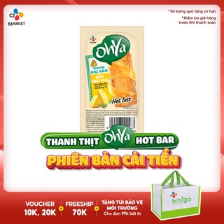 Thanh Ohya hotbar 35g - Vị Hải sản Xốt Phô mai (snack thịt kèm xốt)