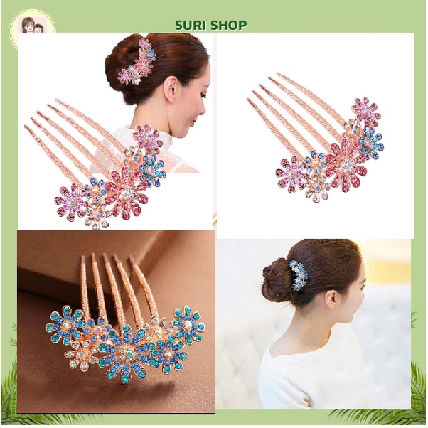 Trâm cài tóc hoa hướng dương xinh đẹp mới lạ cho nữ