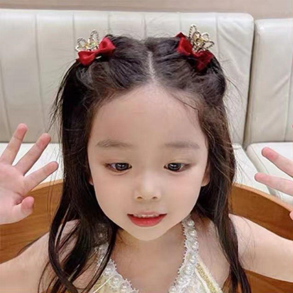 Set 2 Kẹp Tóc Tai Thỏ / Vương Miện / Tai Mèo Dễ Thương Cho Bé|Kẹp Tóc Thiết Kế Xinh Xắn Thời Trang Dành Cho Nữ