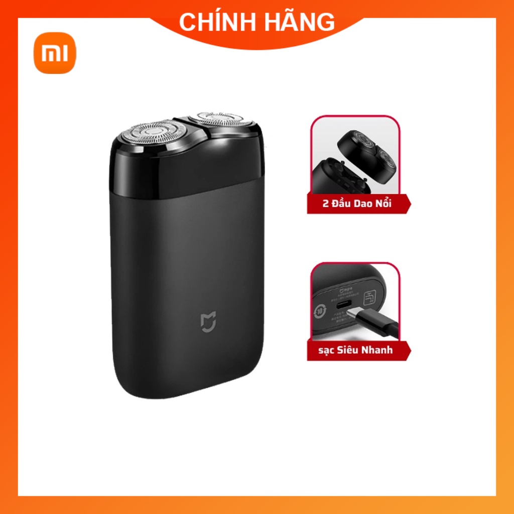 Máy cạo râu mini Mijia S100 MSX201 2 lưỡi dao Xiaomi