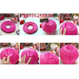 Lồng Đèn Giấy Tròn Đủ Màu