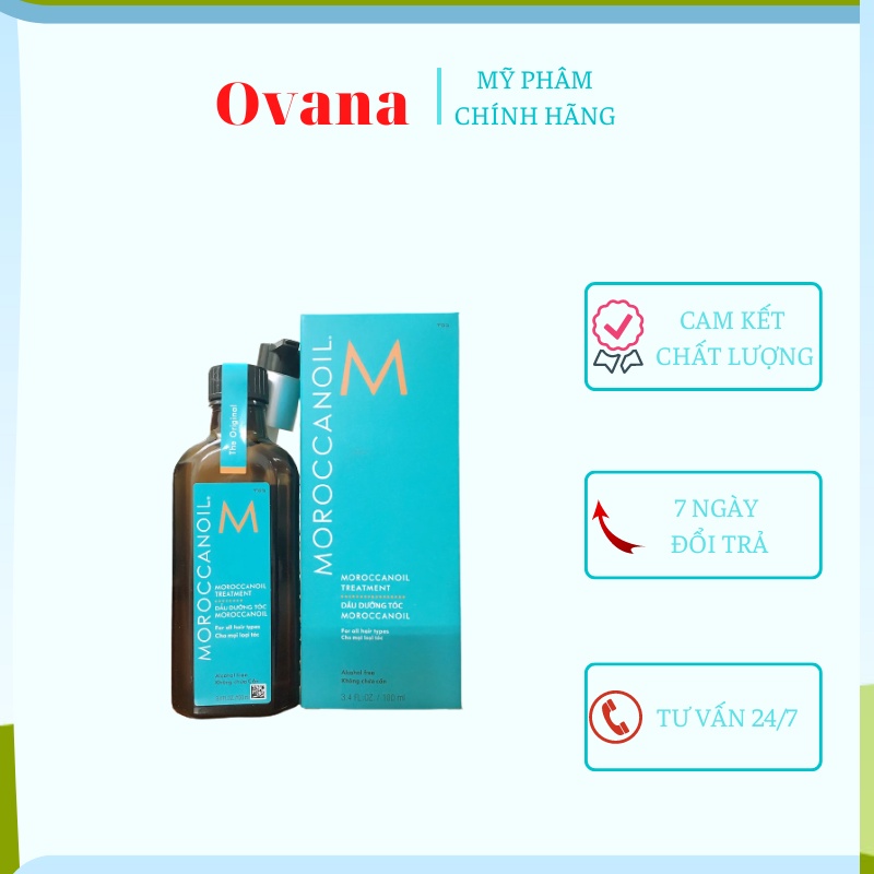Tinh Dầu Dưỡng Tóc Moroccanoil 100ML - Phục Hồi Tóc Hư Tổn Từ Sâu Bên Trong