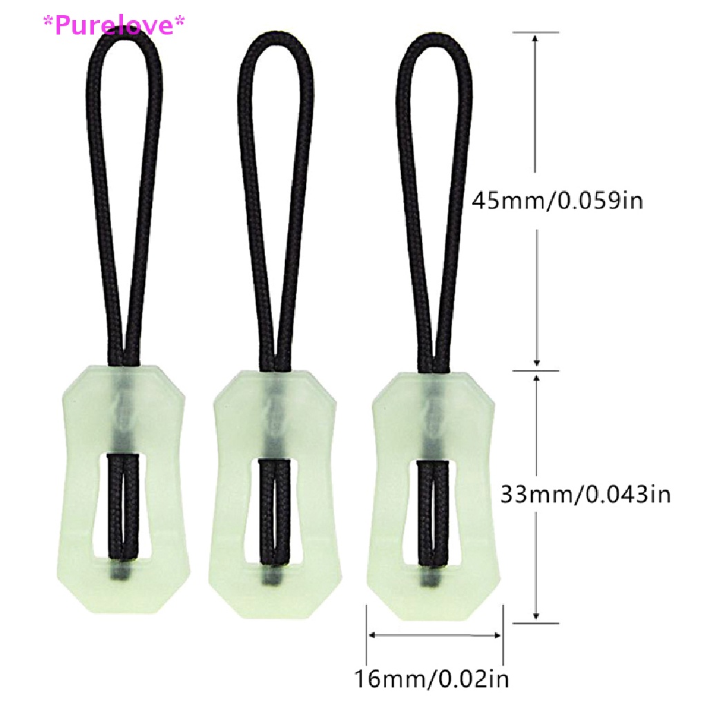 Set 5 Phụ Kiện Dây Kéo Phát Sáng Trong Đêm Dành Cho Áo Khoác Mới