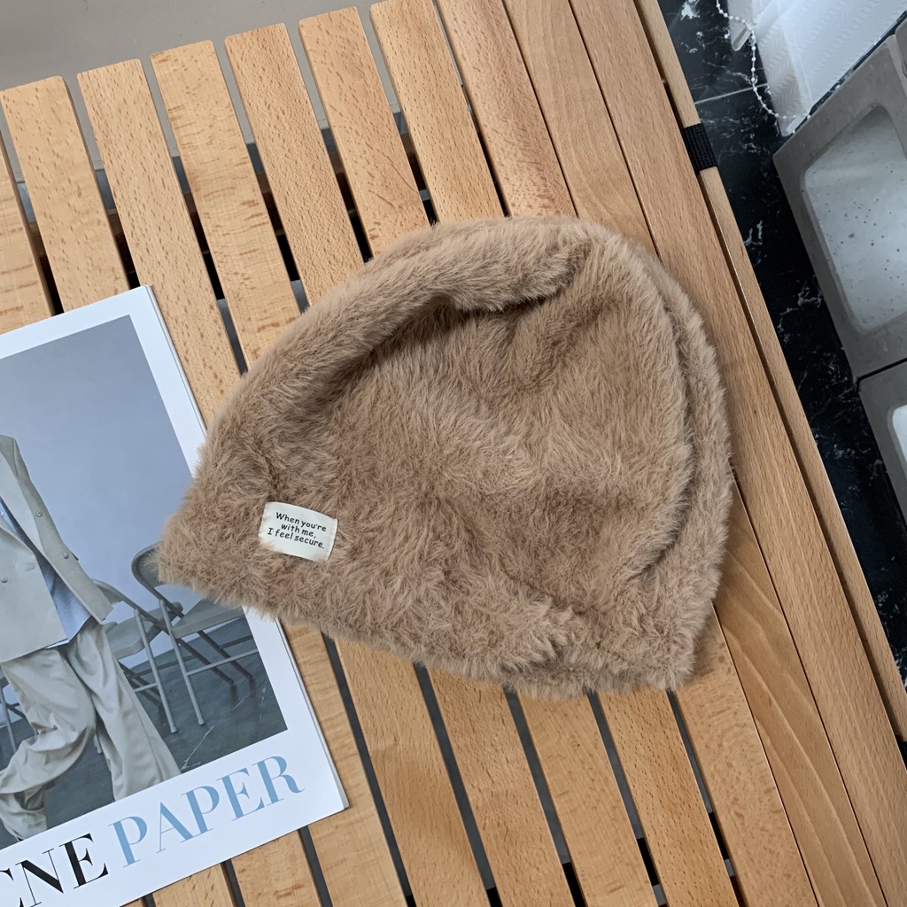 Mũ Len Trùm Đầu Dày Dặn Giữ Ấm Tai Phong Cách Hàn Quốc Thời Trang Thu Đông 2022