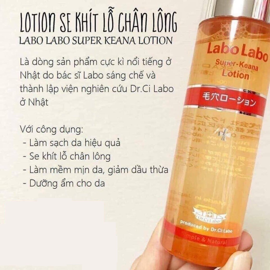 Nước Hoa Hồng Dr.Ci Labo Labo SuperKeana Lotion Nhật Bản 100ml ( hàng nội địa )