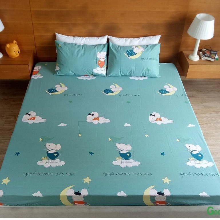 Ga chống thấm cotton Goodmama kích thước 1.6x2m, 1.8x2m