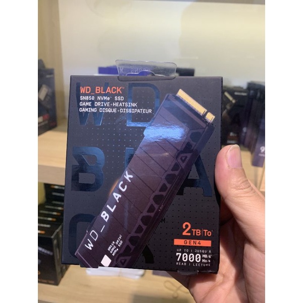 Ổ cứng SSD WD Black SN850 2TB - M2 NVMe 2280 (1200TBW) HeatSink / Tản - Bảo hành 60 tháng
