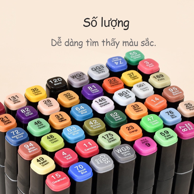 Set 24-120 Bút Lông Màu Nước Hai Đầu Có Thể Giặt Được Cho Học Sinh / Văn Phòng