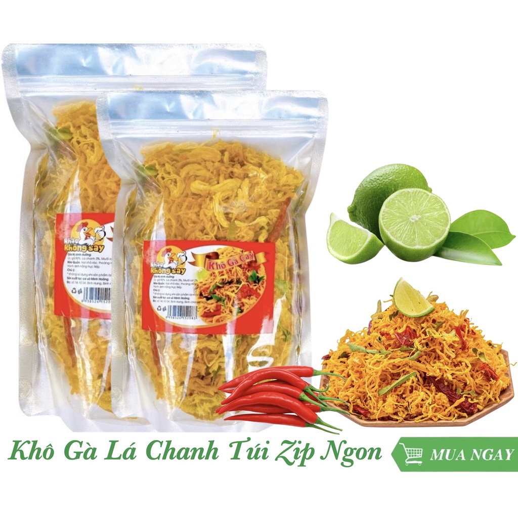1kg khô gà lá chanh sợi zai thơm ngon