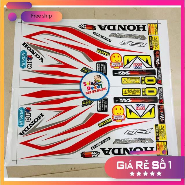 FREE SHIP + QUÀ TẶNG Tem rời Vario trắng đỏ