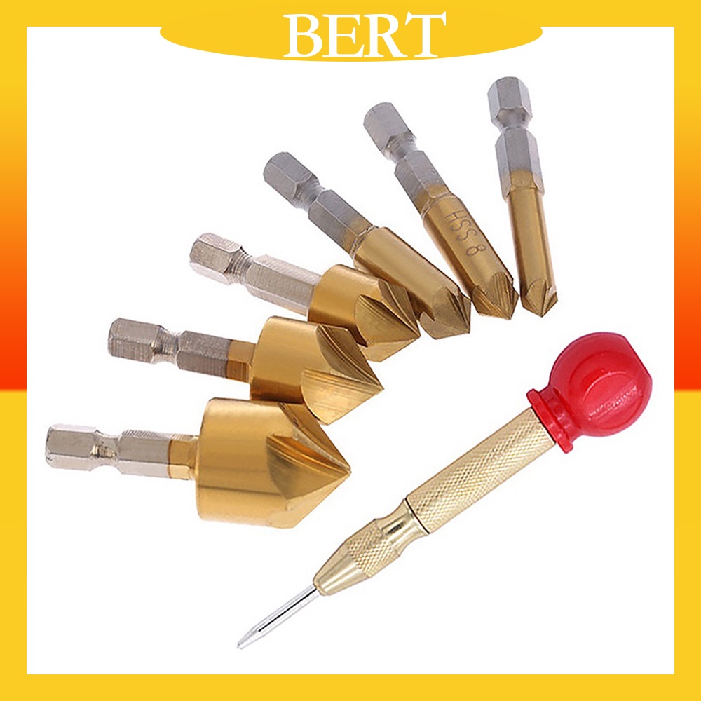 BERT 🇻🇳 ｜đầu mũi khoan 90 độ mũi khoan thân lục giác Bộ khoan lỗ khoan mài vát mép Mũi khoan HSS vát mép