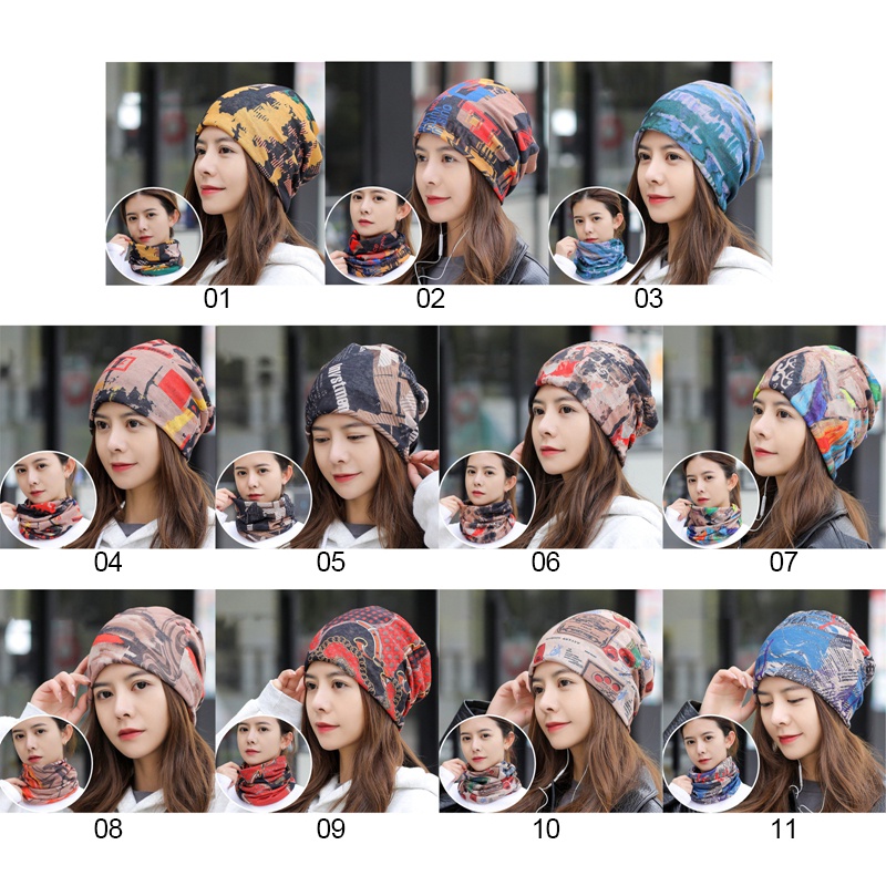 1 Khăn Turban Trùm Đầu Co Giãn Nhiều Màu Sắc Cho Nữ