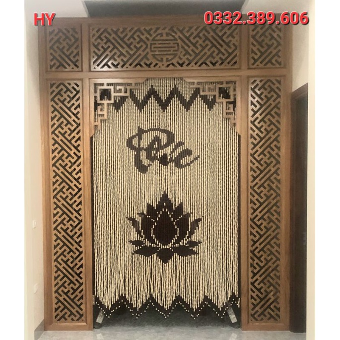 Mành hạt gỗ phòng thờ !