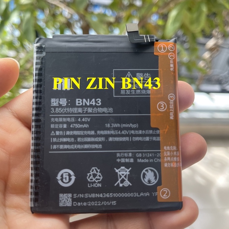 PIN Điện Thoại XIAOMI REDMI NOTE 4X (BN43) - dung lượng 4000mAh
