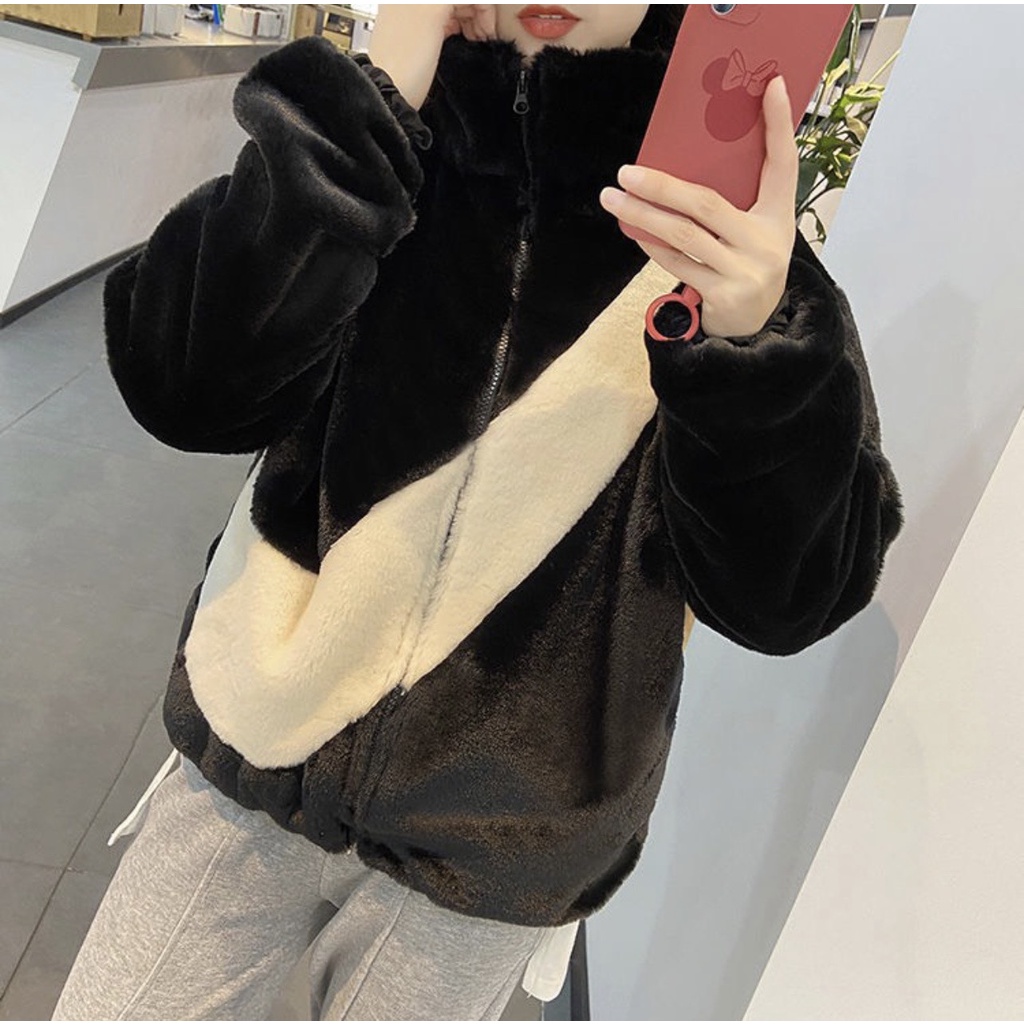 Áo Khoác Lông Nike ,Áo Lông Cừu Không Mũ Chính Hãng Cao Cấp Hàng Dày Dặn Không Xù Lông Cực Hot