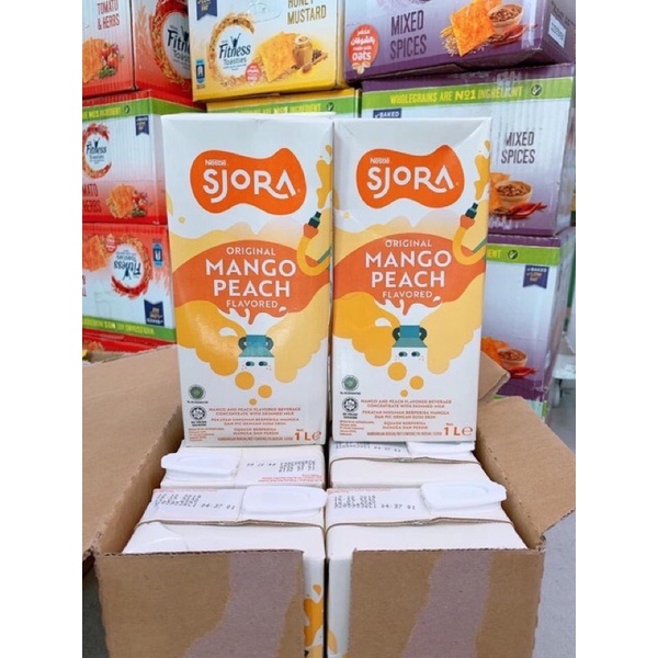 2 Hộp nước trái cây cô đặc Sjora xoài đào