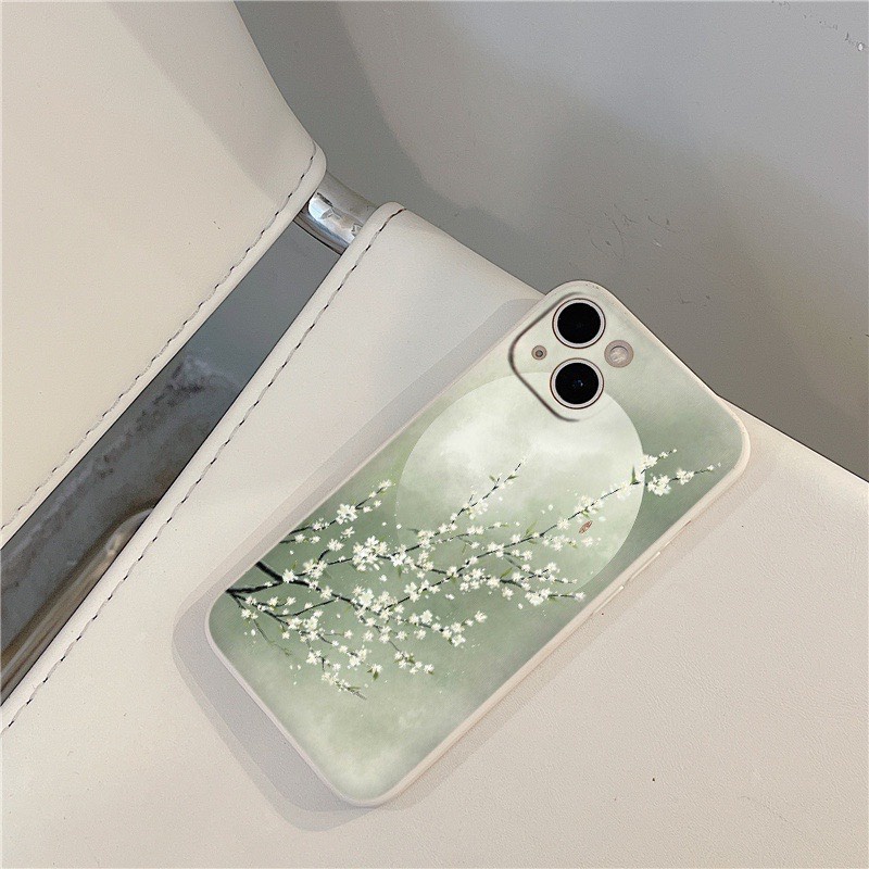 Ốp Lưng Iphone Cạnh Vuông, Bảo Vệ Camera Hoa Tuyết ip 7Plus/8Plus/x/xs/xsmax/11/11promax/12/12promax/13/13promax