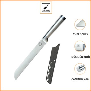 Dao cắt bánh mỳ Imarku lưỡi thép carbon 3cr13