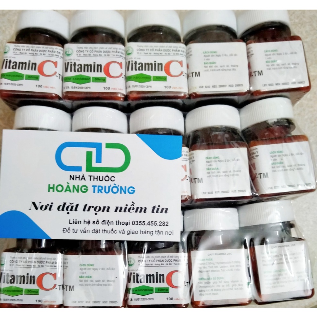 Vitamin C (lọ 100 viên)
