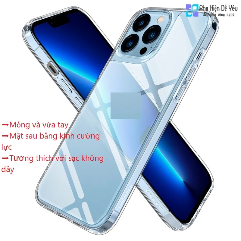 Ốp Spigen Quartz Hybrid cho l.P.hone 13 P.ro Ma.x
