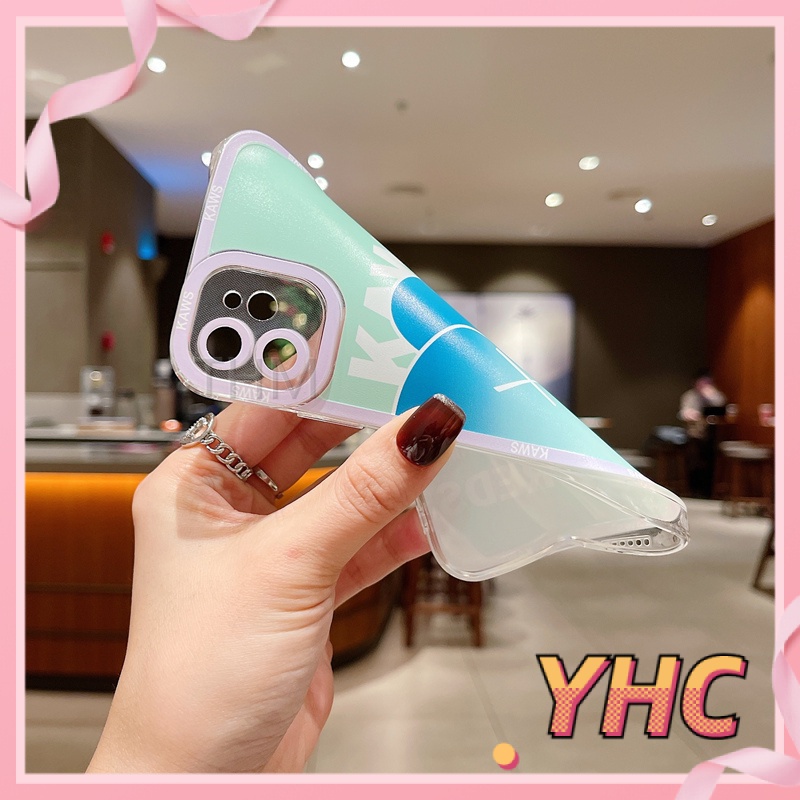 ốp iphone Màu Hồng Họa Tiết Chú Gấu Đáng Yêu tương thích iPhone 6splus 7 7plus 8 8plus X XS XSMAX 11 12 Pro Max Plus Promax-3008