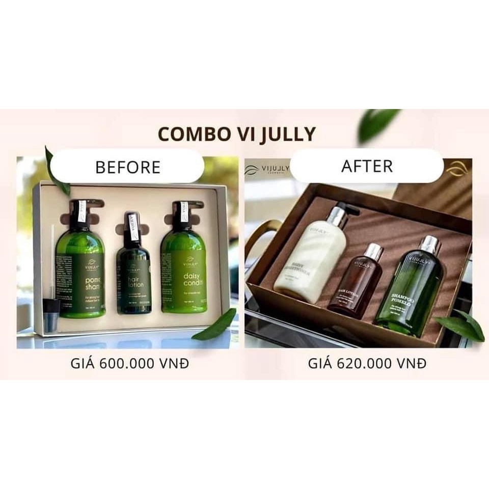 [MẪU MỚI] COMBO GỘI + XẢ + XỊT BƯỞI VIJULY