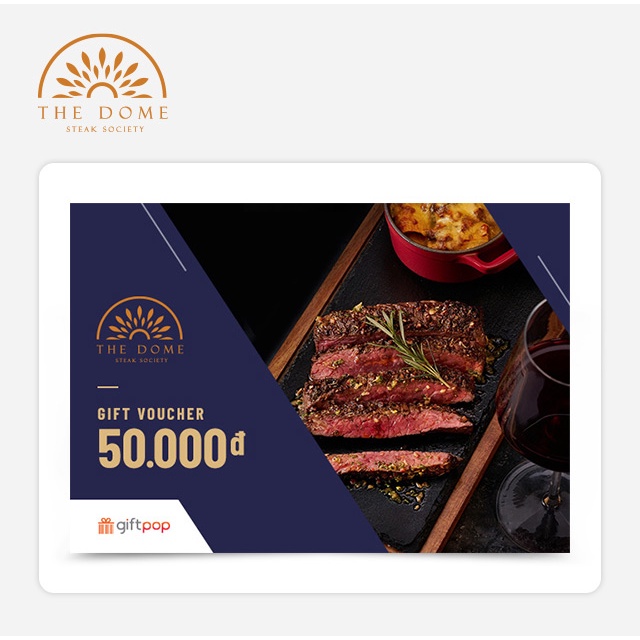 Hồ Chí Minh [Evoucher] THE DOME - Phiếu quà tặng 50K